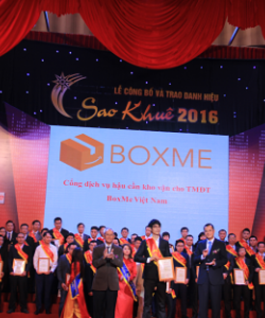 BoxMe.vn – Cổng dịch vụ hậu cần cho TMĐT nhận giải Sao Khuê 2016