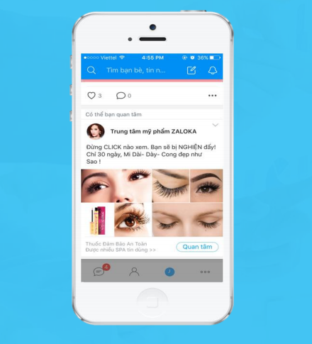 Quảng cáo trên Zao - Zalo OA