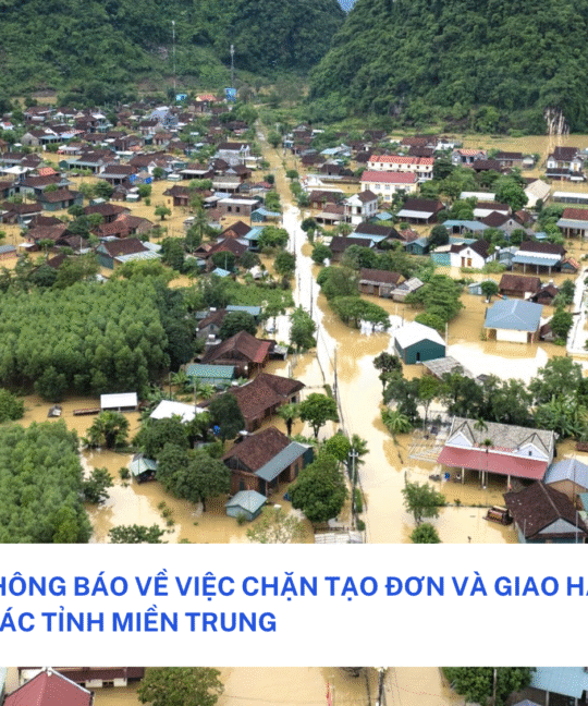 BOXME VIỆT NAM THÔNG BÁO VỀ VIỆC CHẶN TẠO ĐƠN VÀ GIAO HÀNG DO ẢNH HƯỞNG CỦA MƯA BÃO