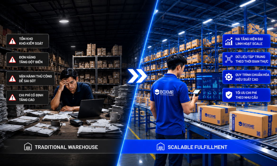 Kho Truyền Thống Hay Fulfillment? Bài Toán Vận Hành E-commerce 2026