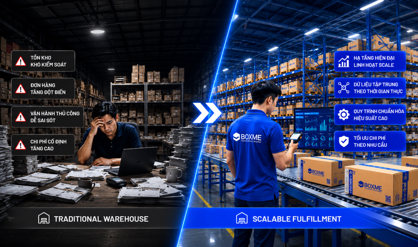 Kho Truyền Thống Hay Fulfillment? Bài Toán Vận Hành E-commerce 2026