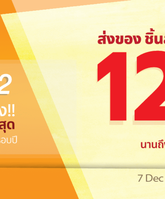 12.12 ปีนี้ส่งของกับ J&T เพียง 12 บาท นาน 12 วัน!