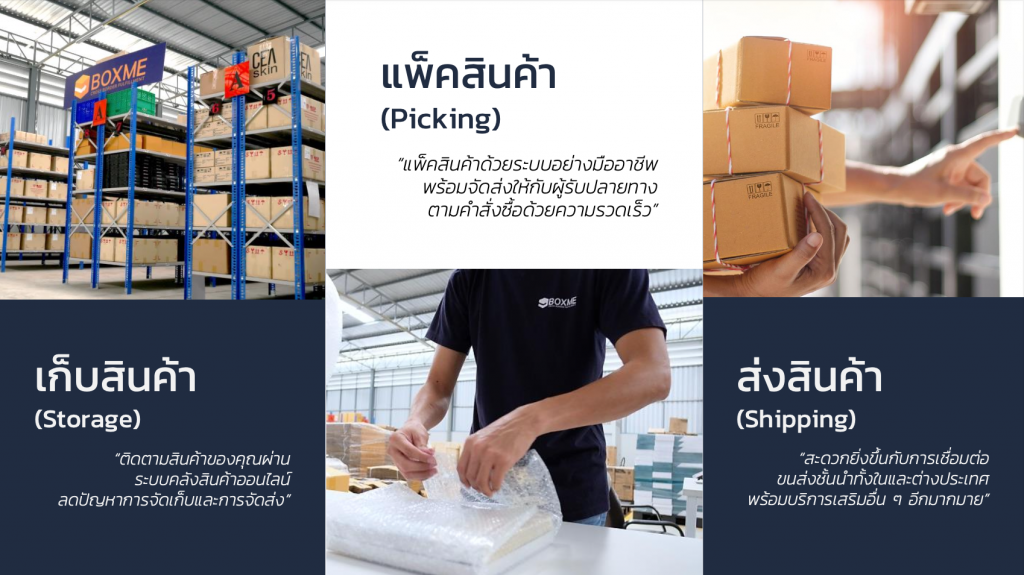 บริษัทขนส่งที่คลัง Boxme บริษัทขนส่งที่คลัง Boxme