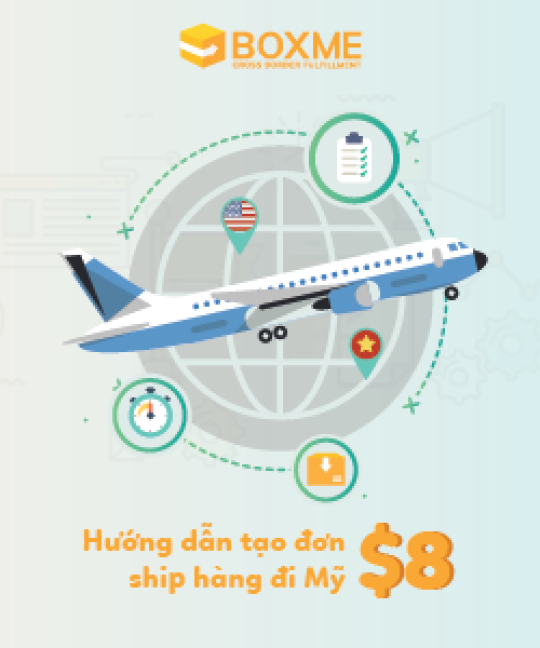 Hướng dẫn tạo đơn lẻ USPS đi Mỹ trên hệ thống Boxme