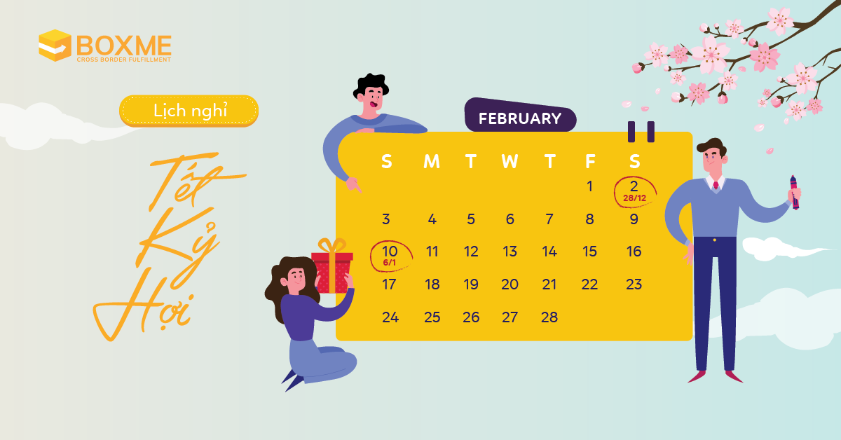 Boxme thông báo lịch nghỉ Tết Nguyên Đán Kỷ Hợi 2019