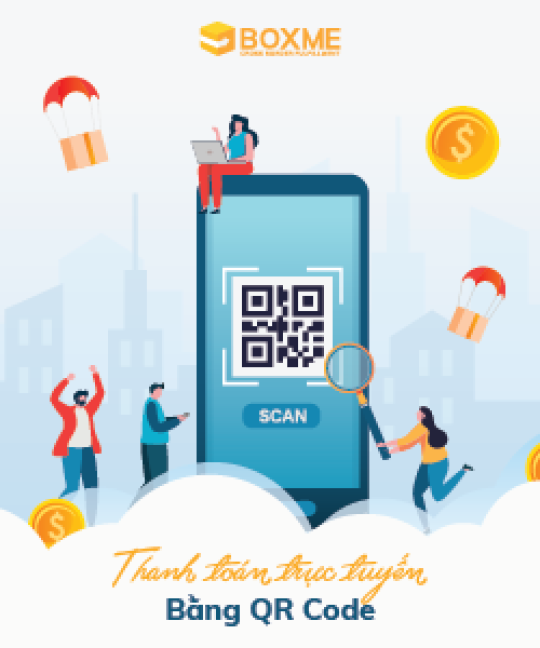 Nạp tiền Boxme qua QR Code