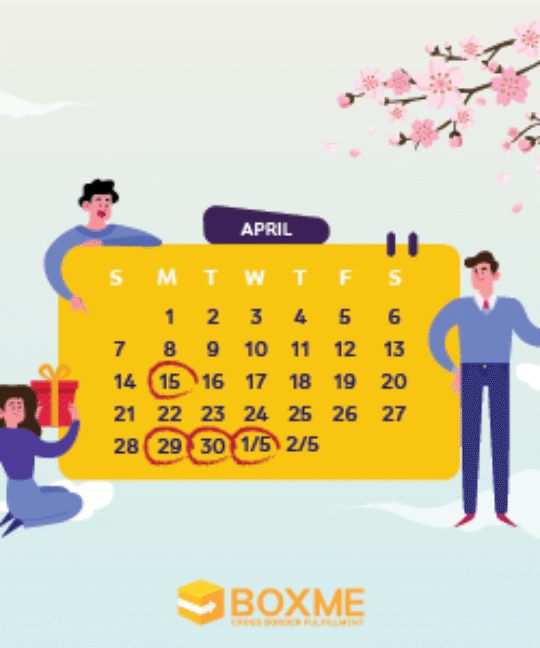 Boxme thông báo lịch nghỉ lễ Giỗ Tổ Hùng Vương, 30/4 và 1/5/2019