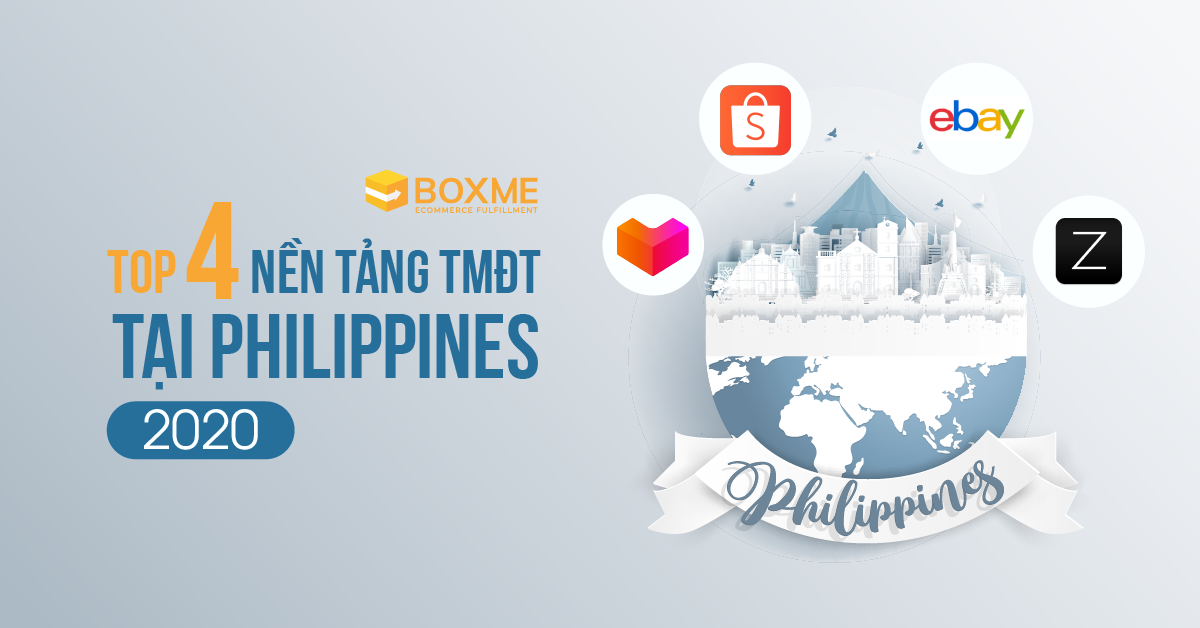 Top 4 sàn TMĐT phổ biến tại Philippines trong năm 2020