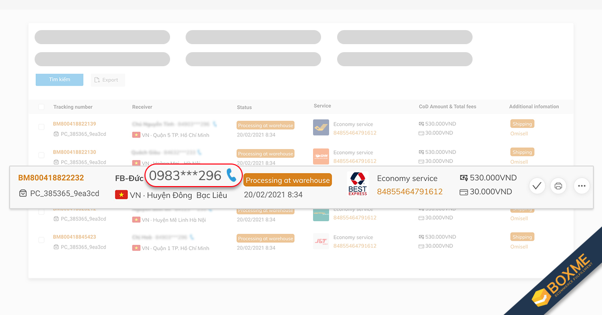 Boxme bảo mật thông tin khách hàng