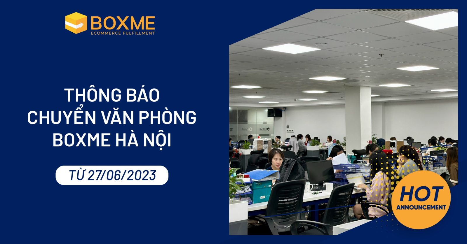 Boxme chuyển trụ sở Văn phòng tại Hà Nội