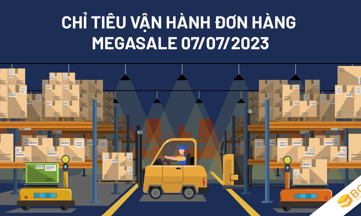 Chỉ tiêu vận hành đơn hàng Megasale 07/07/2023
