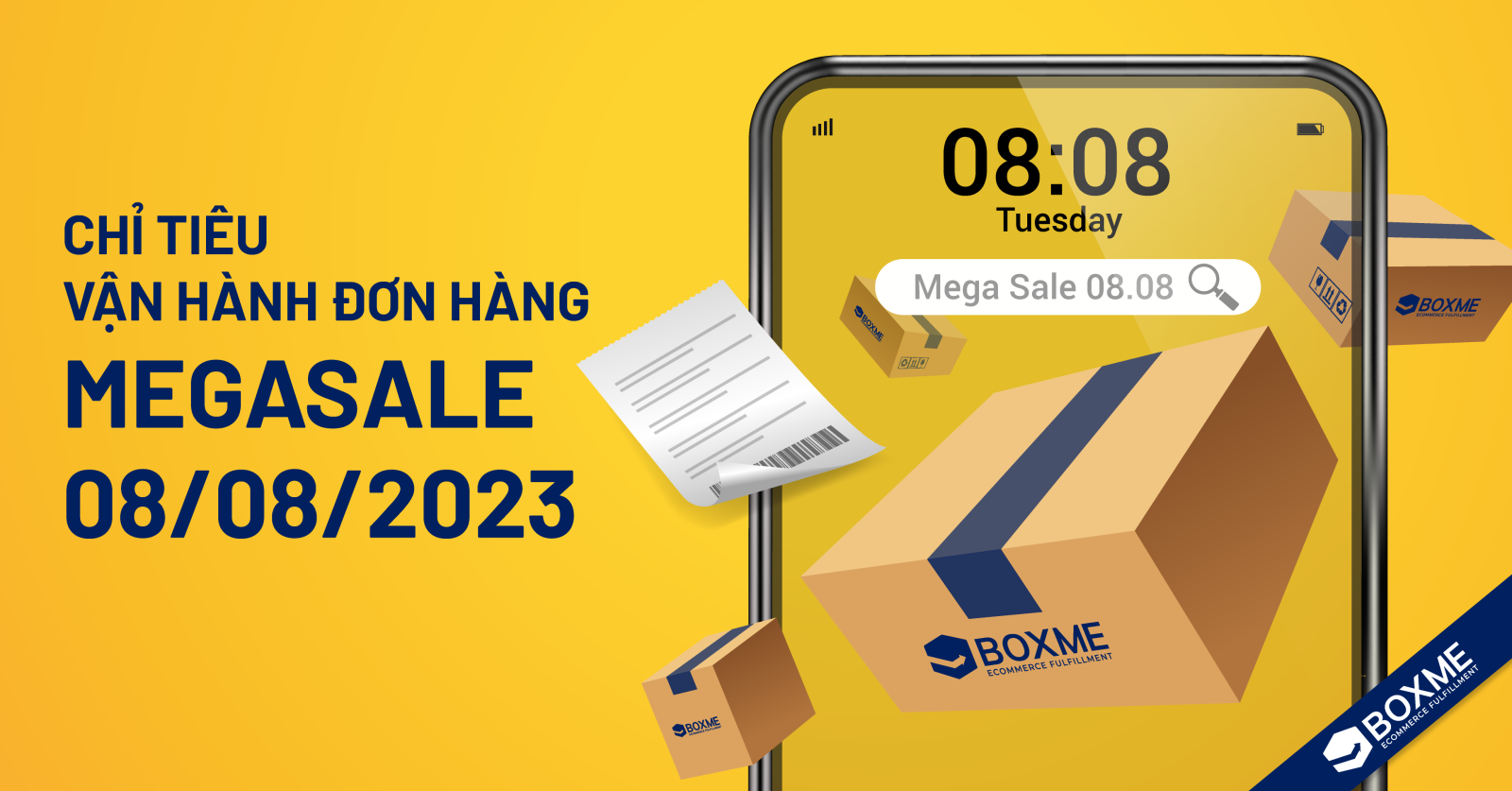 Chỉ Tiêu Vận Hành Đơn Hàng Megasale08/08/2023