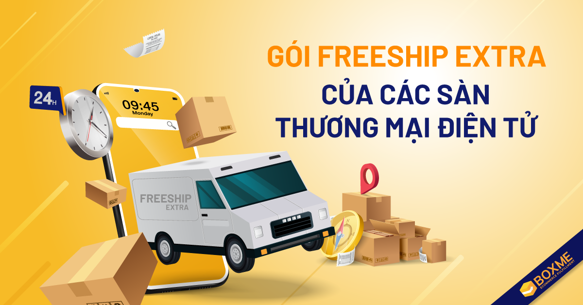 So sánh các gói FreeShip Extra của các sàn Thương mại điện tử