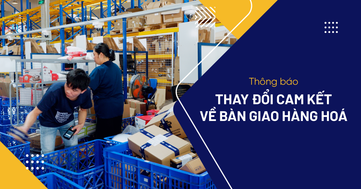 Thông báo thay đổi cam kết về bàn giao hàng hoá