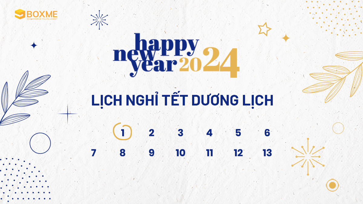 [THÔNG BÁO] BOXME THÔNG BÁO LỊCH NGHỈ TẾT DƯƠNG LỊCH 2024