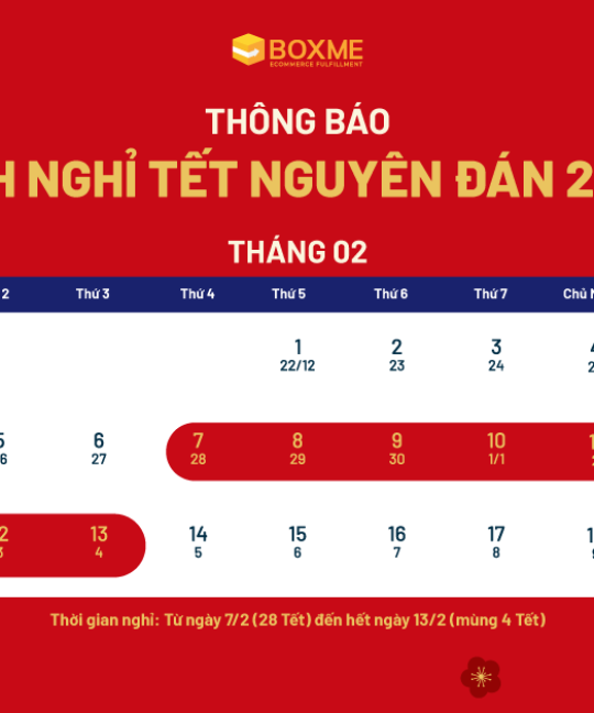 Thông báo lịch nghỉ tết âm lịch 2024