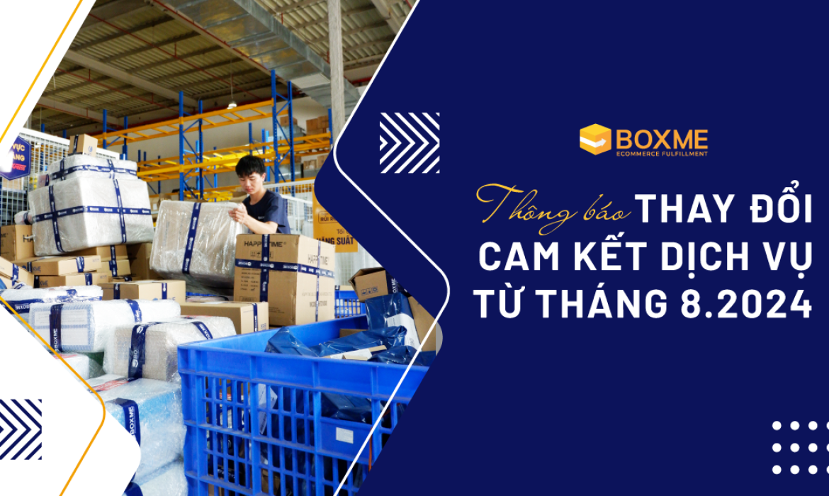 Thông báo thay đổi cam kết dịch vụ từ tháng 8/2024
