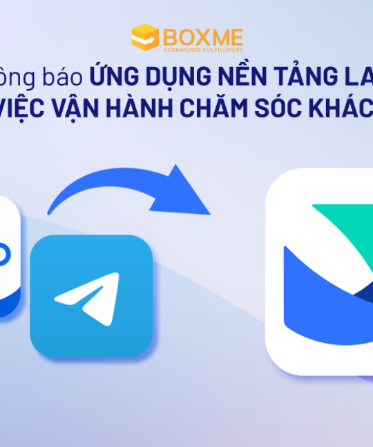 Thông báo về việc ứng dụng nền tảng Lark trong việc vận hành chăm sóc khách hàng.